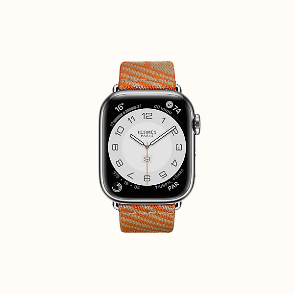 Apple Watch Hermès （ルージュ・ドゥ・クール） 時計 レザーベルト